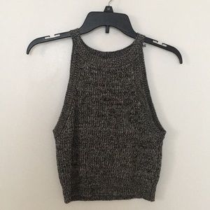 Forever 21 black and white sweater tank top!!!